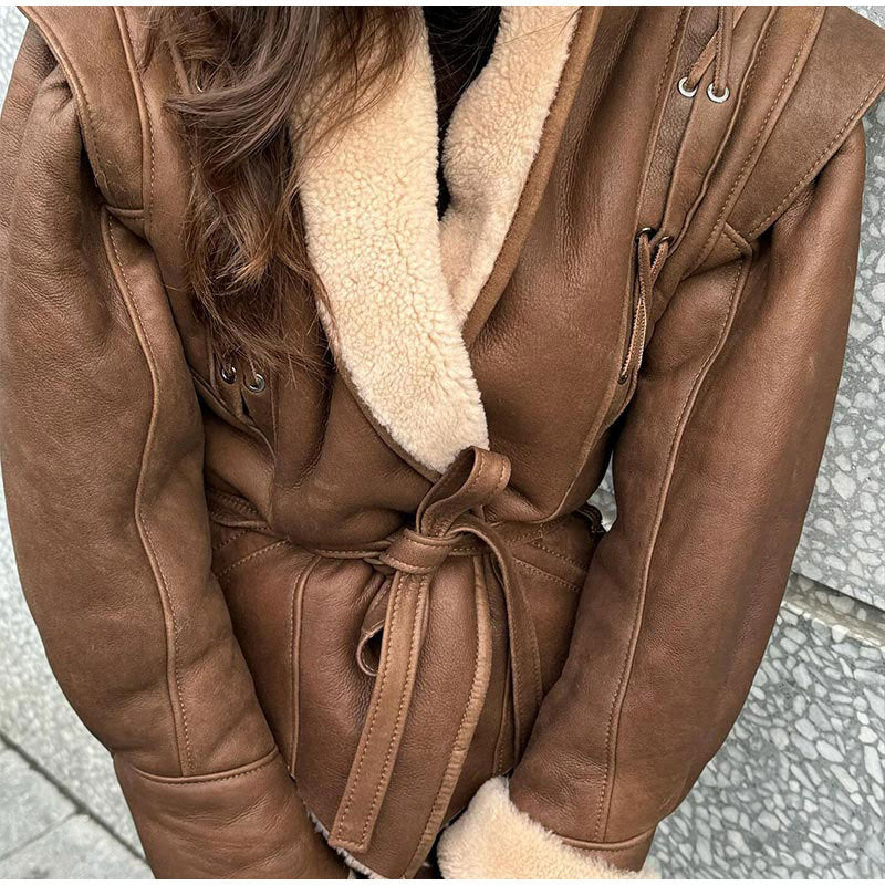 Elegant Winter Chic Belted Coat