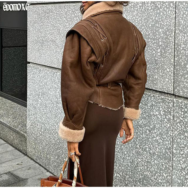 Elegant Winter Chic Belted Coat