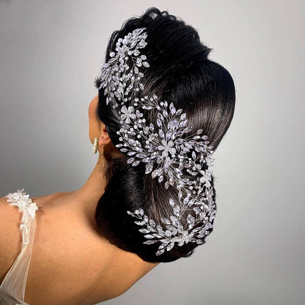 Rhinestone Bridal Flower Headband
