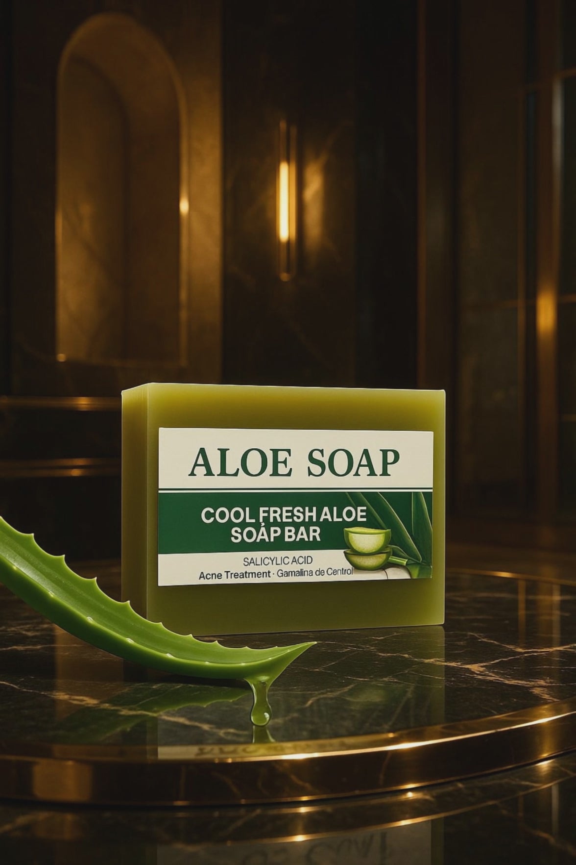 Load video: Aloe Vera Cleansing Essential Oil Moisturizing Handmade Soap